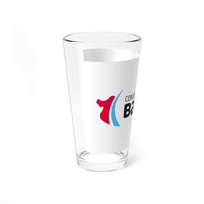 Flag of the Department of Bas-Rhin (France) Pint Glass 16oz