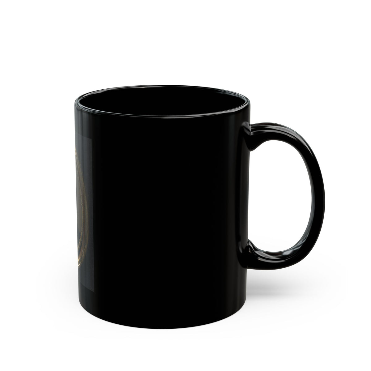 Unidentified Soldier In Union Uniform And Lock Of Hair In Brooch (U.S. Civil War) Black Coffee Mug