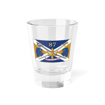 USS Mason DDG 87 Battle Flag. (U.S. Navy) Shot Glass 1.5oz