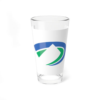 Flag of Tsurugi Tokushima (Japan) Pint Glass 16oz