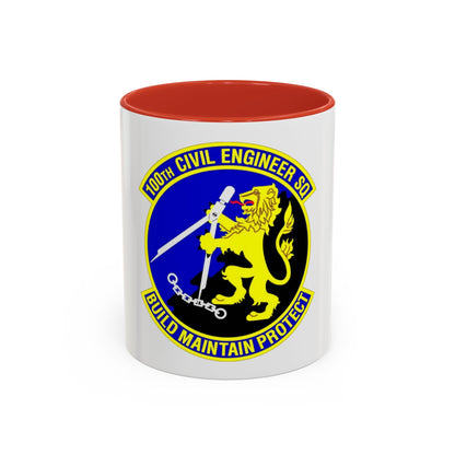 100 Civil Engineer Squadron USAFE (U.S. Air Force) Accent Coffee Mug