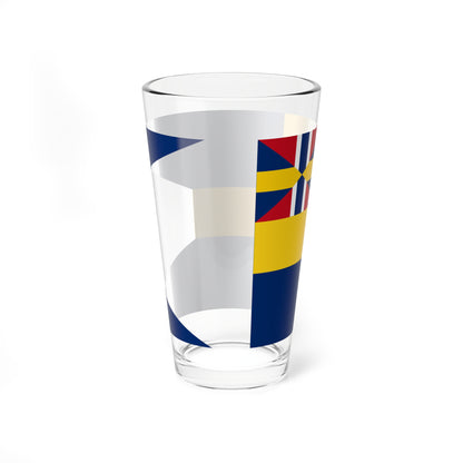 Flag of Sweden 1897-1905 alternative (Estonia) Pint Glass 16oz
