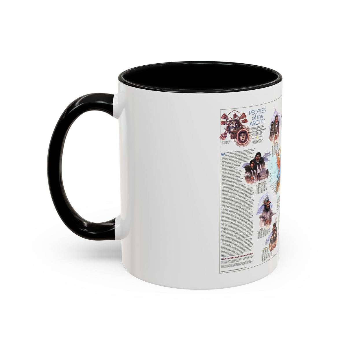 Arctic - Peoples of the (1983) (Map) Accent Coffee Mug
