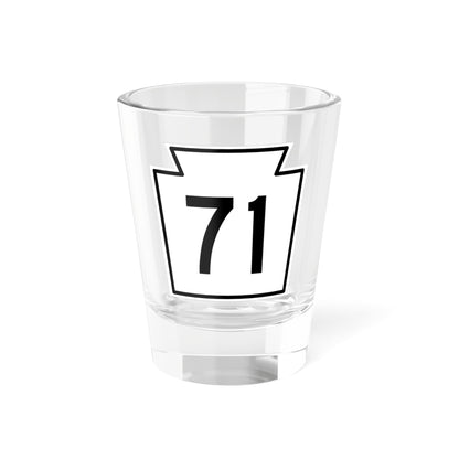 PA-71 1962 (Pennsylvania) (Road Sign) Shot Glass 1.5oz