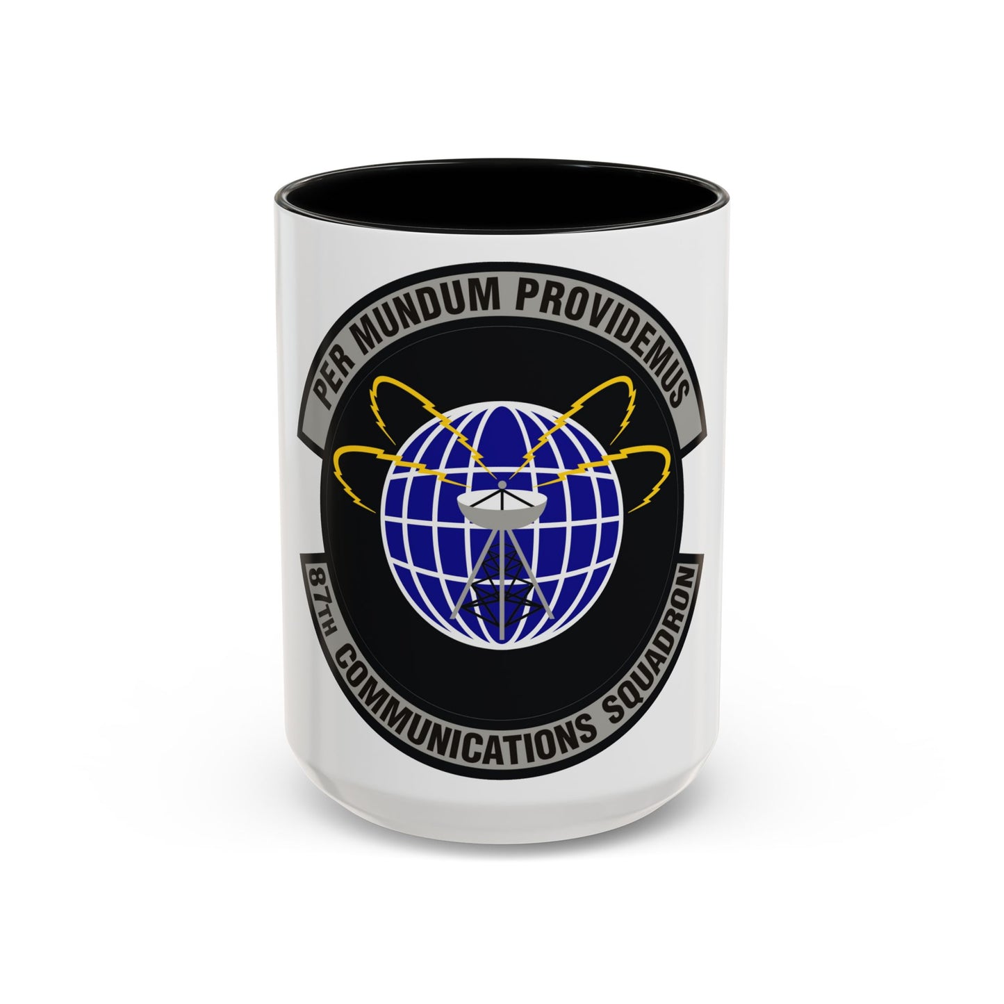 87th Communications Squadron (U.S. Air Force) Accent Coffee Mug