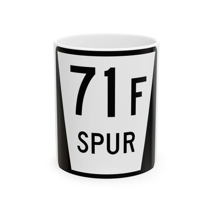 N SPUR 71F (Nebraska) (Road Sign) White Coffee Mug