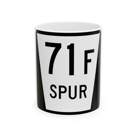 N SPUR 71F (Nebraska) (Road Sign) White Coffee Mug