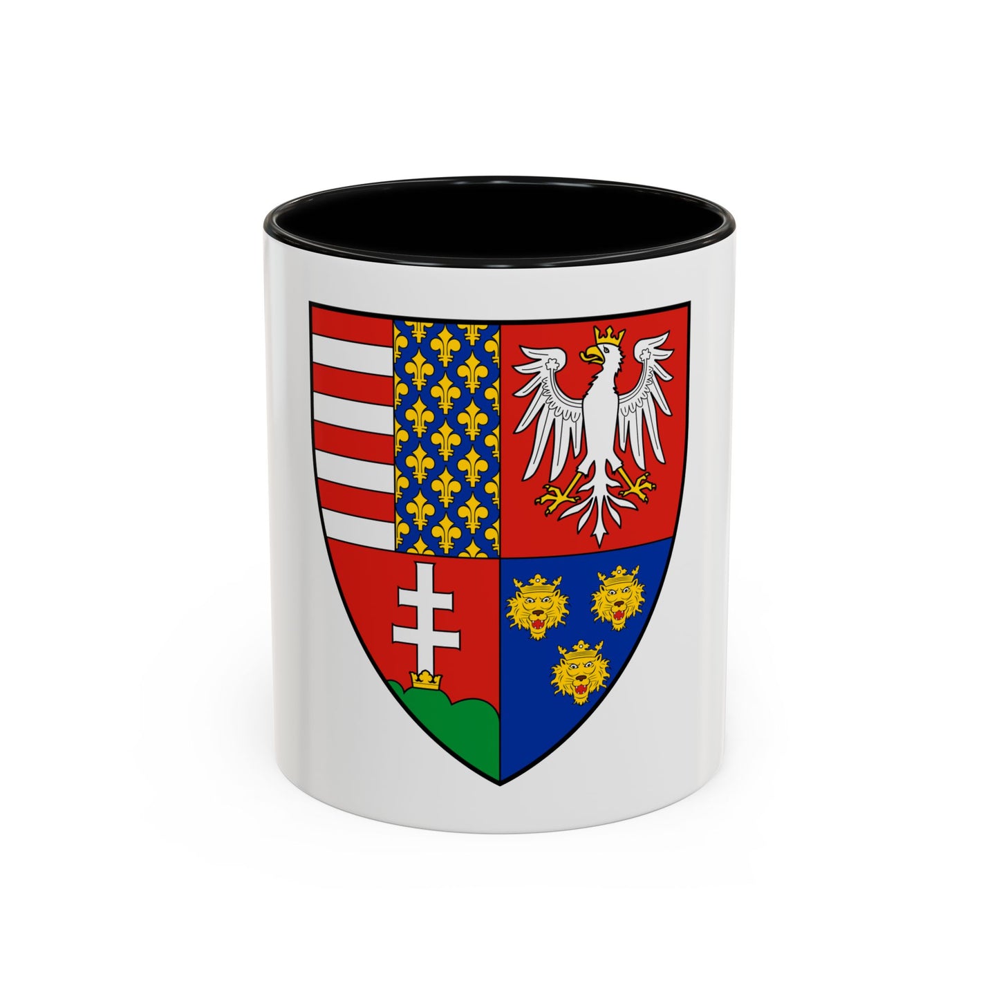 Coat of arms of Louis I of Hungary (1370) - Accent Coffee Mug