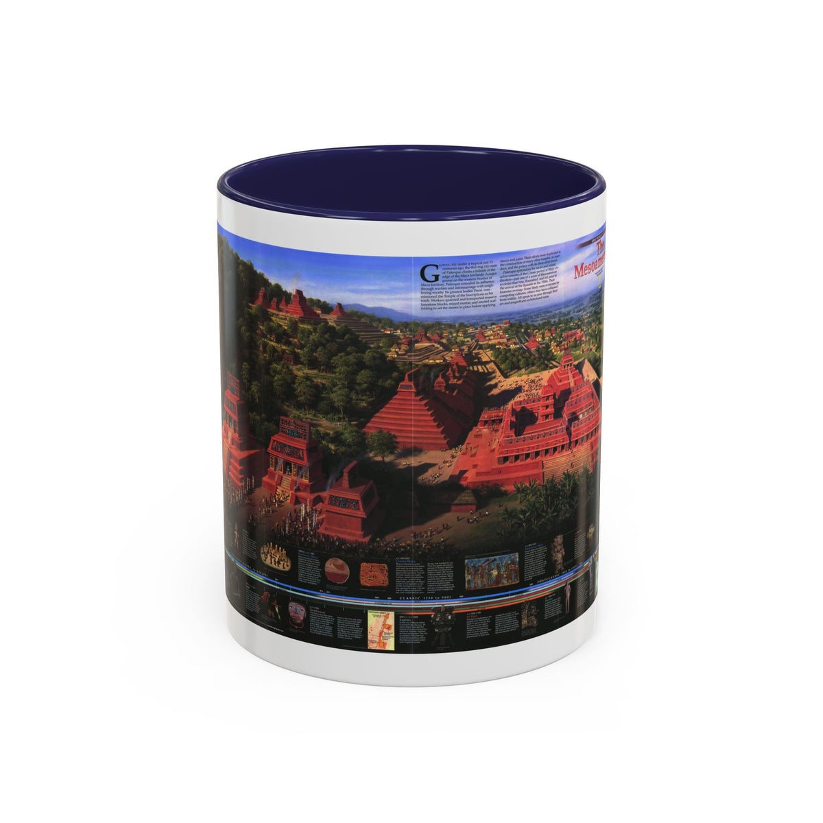 North America - The Mesoamericans (1997) (Map) Accent Coffee Mug