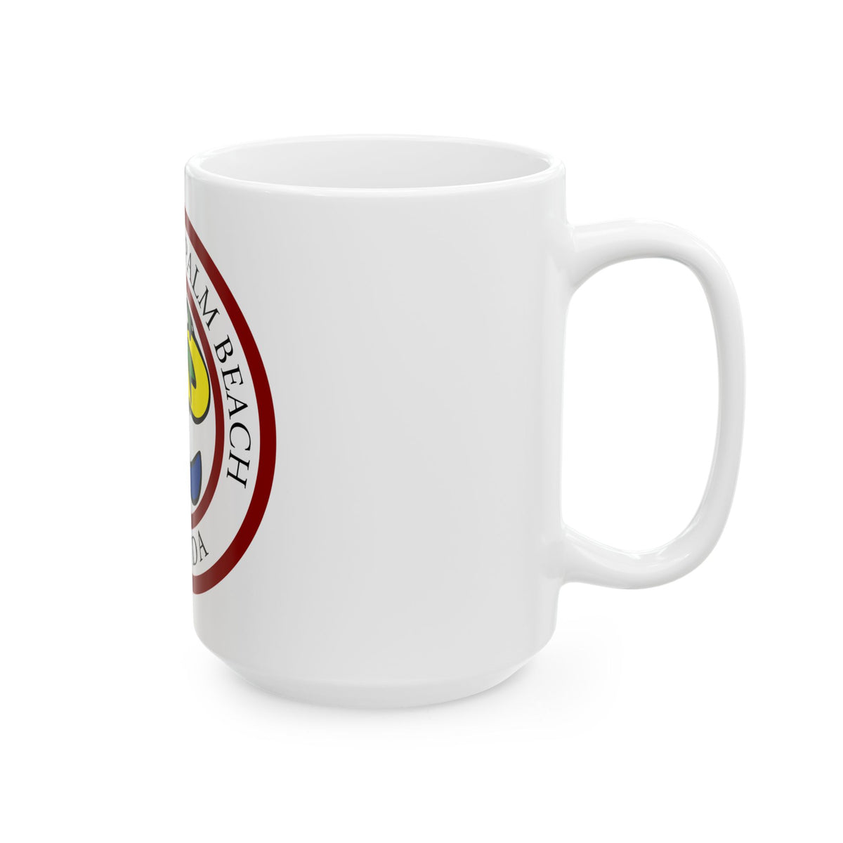 Seal of West Palm Beach Florida - White Coffee Mug