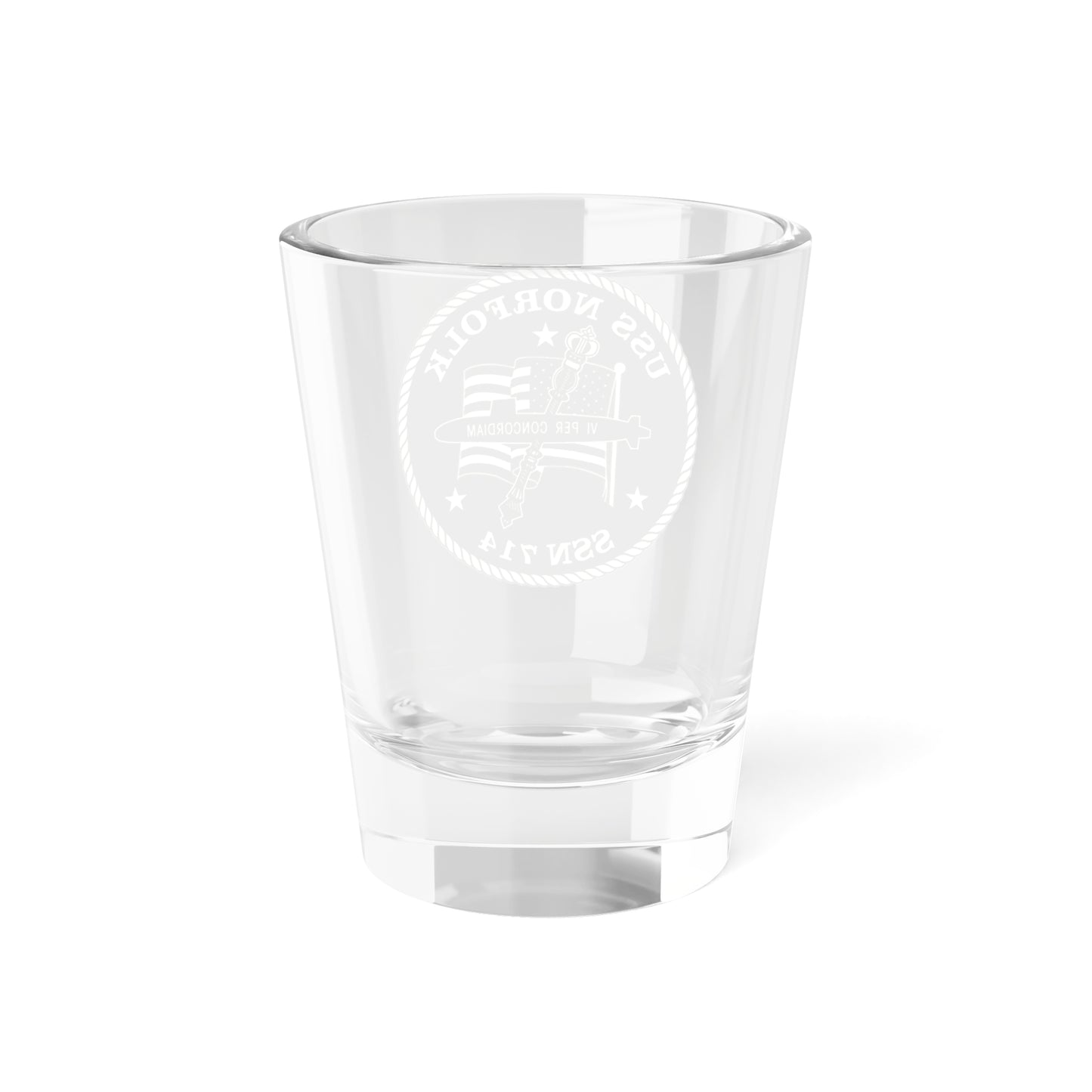 USS Norfolk SSN 714 (U.S. Navy) Shot Glass 1.5oz