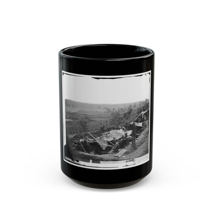 North Anna River, Va. Federal Troops Occupying Line Of Breastworks On The North Bank (U.S. Civil War) Black Coffee Mug