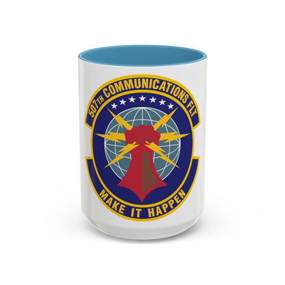 507th Communications Flight (U.S. Air Force) Accent Coffee Mug