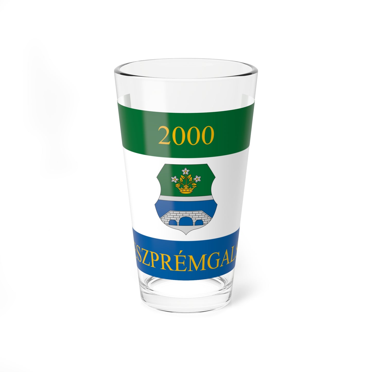 Flag of Veszpremgalsa (Hungary) Pint Glass 16oz