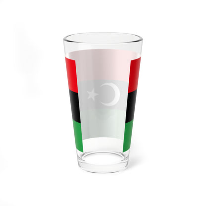 Libyan protesters flag observed 2011 (Libya) Pint Glass 16oz