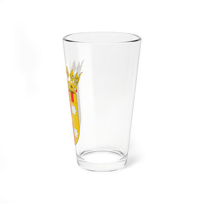 Escudo de la Comarca de Aranda (Spain) (Coat of Arms) Pint Glass 16oz