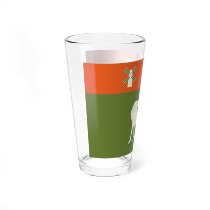 Flag of Davlekanovsky rayon (Russia) Pint Glass 16oz