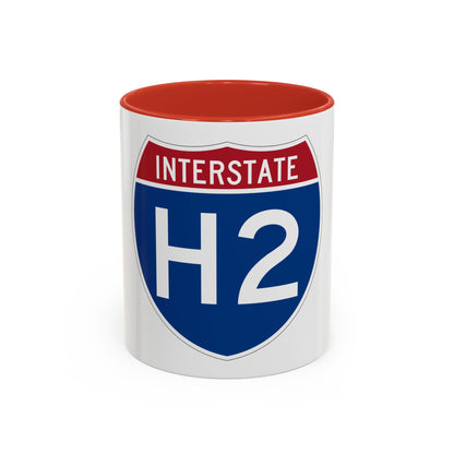 Interstate H2 (U.S. Highways) Accent Coffee Mug