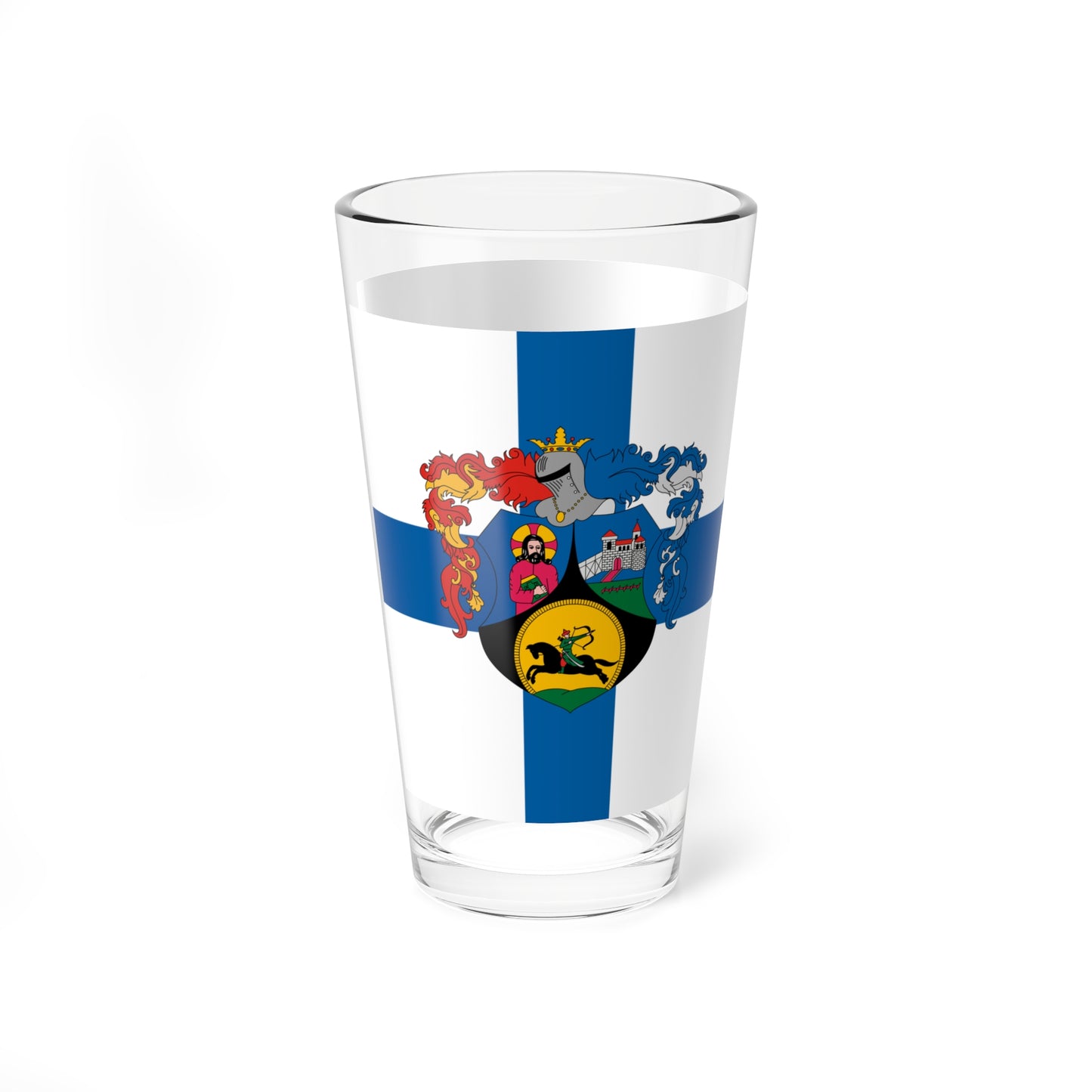 Flag of Kozarmisleny (Hungary) Pint Glass 16oz
