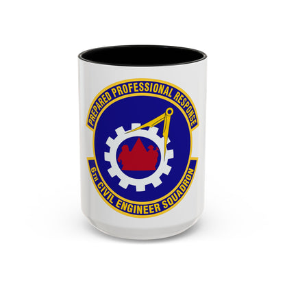 6th Civil Engineer Squadaron (U.S. Air Force) Accent Coffee Mug