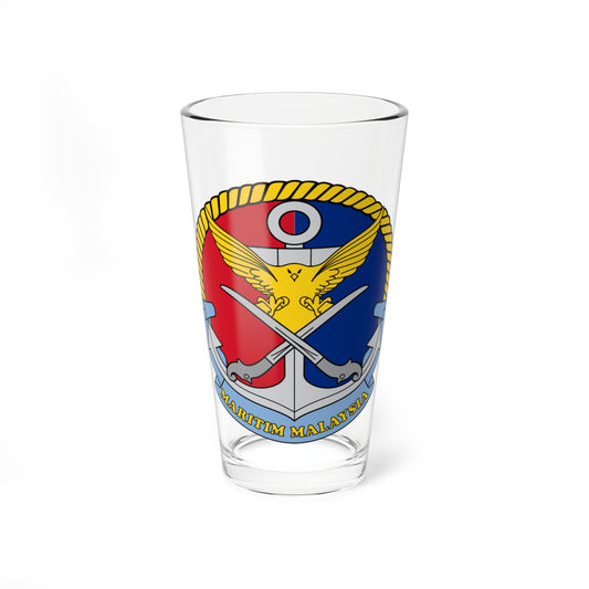 Crest of Malaysian Maritime Enforcement Agency (Malaysia) (Coat of Arms) Pint Glass 16oz