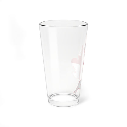 Flag map of England (England) Pint Glass 16oz