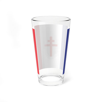 Flag of Free France bright variant (Belgium) Pint Glass 16oz