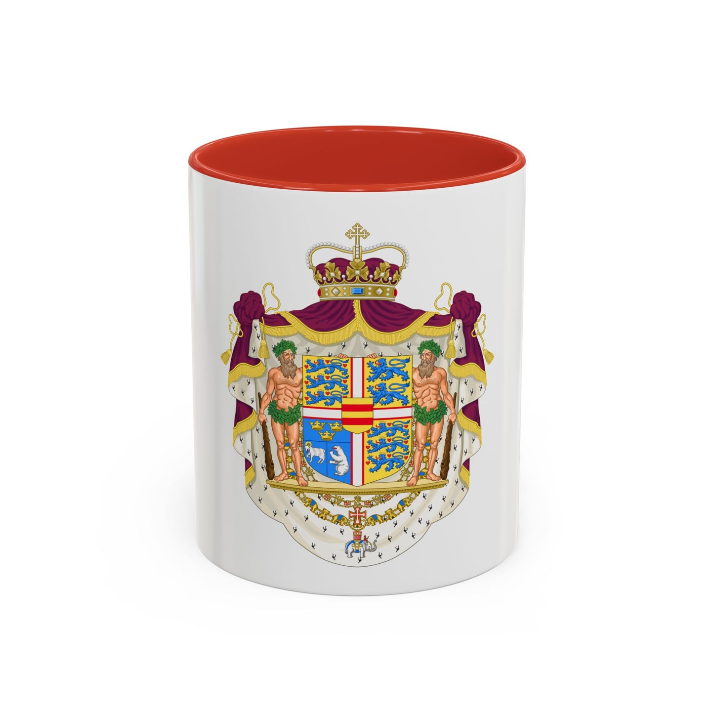 Coat of arms of the Crown Prince of Denmark - Accent Coffee Mug