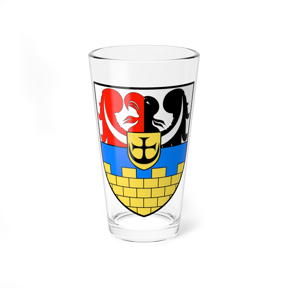POL powiat bolesławiecki COA 2000 version (Poland) (Coat of Arms) Pint Glass 16oz