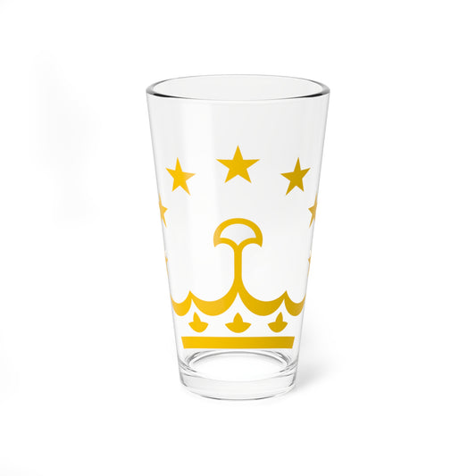 Tajikistan crown and stars (Tajikistan) (Coat of Arms) Pint Glass 16oz