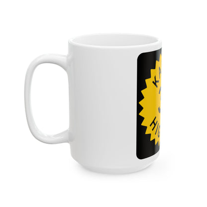 K-35 1948 (Kansas) (Road Sign) White Coffee Mug