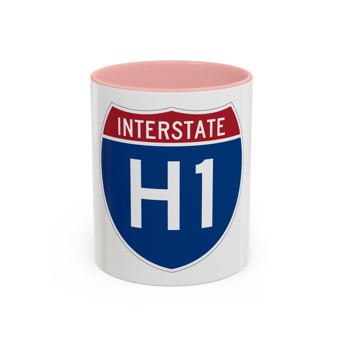 Interstate H1 (U.S. Highways) Accent Coffee Mug