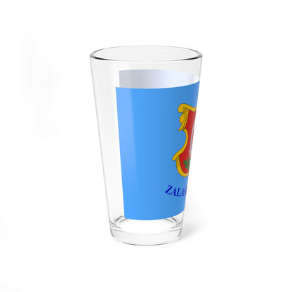 Flag of Zalaszentgrot (Hungary) Pint Glass 16oz