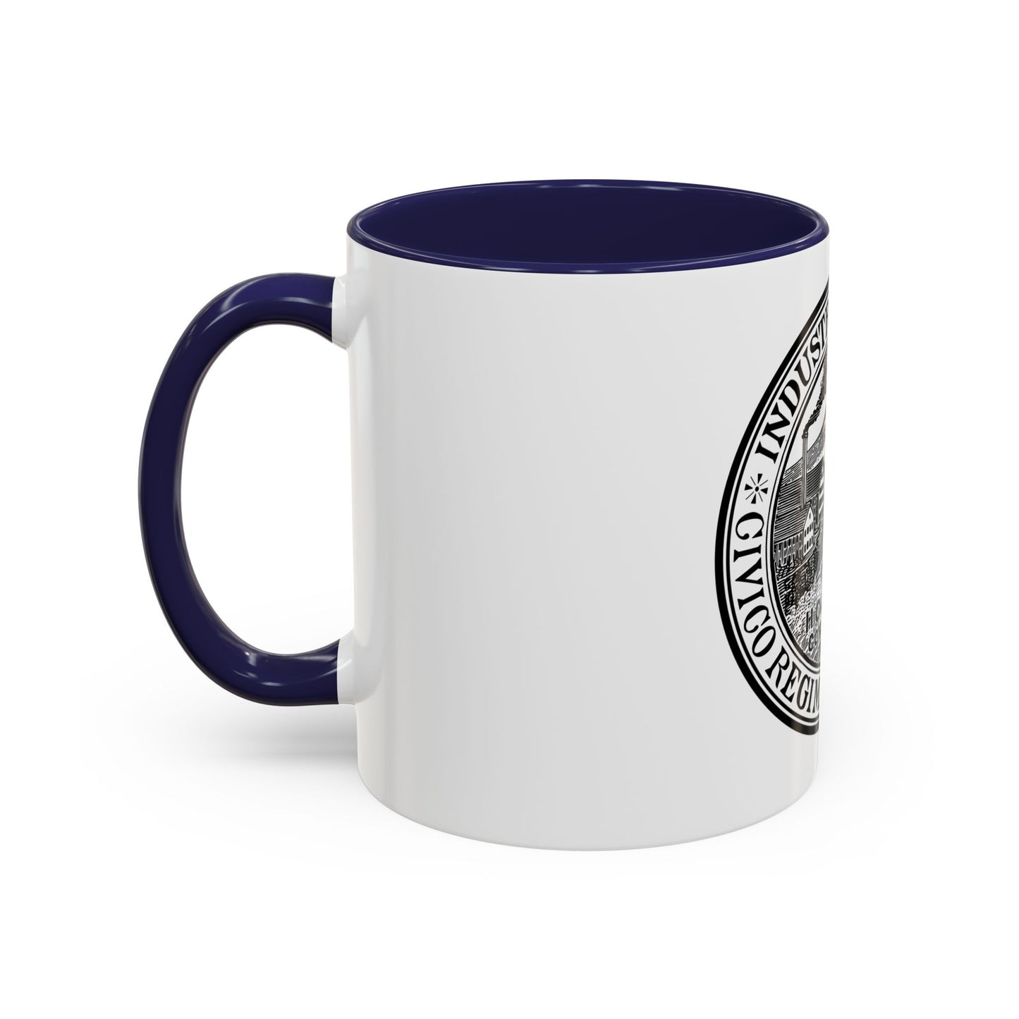 Seal of Holyoke Massachusetts - Accent Coffee Mug