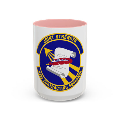 673d Contracting Squadron (U.S. Air Force) Accent Coffee Mug