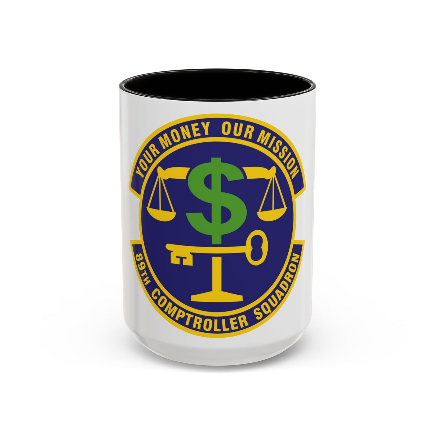 89th Comptroller Squadron (U.S. Air Force) Accent Coffee Mug