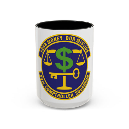 89th Comptroller Squadron (U.S. Air Force) Accent Coffee Mug