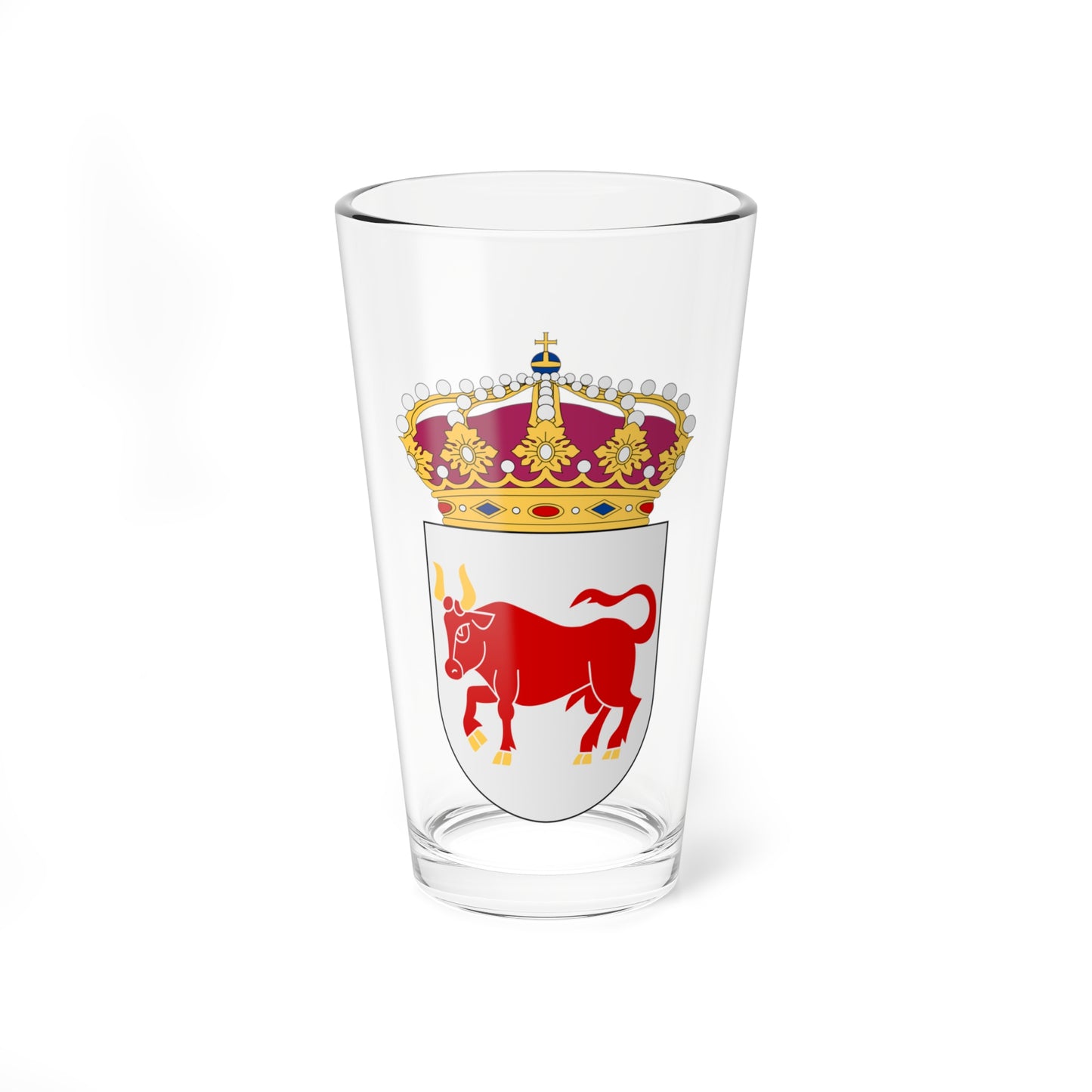 Dalsland vapen med kunglig krona (Sweden) (Coat of Arms) Pint Glass 16oz