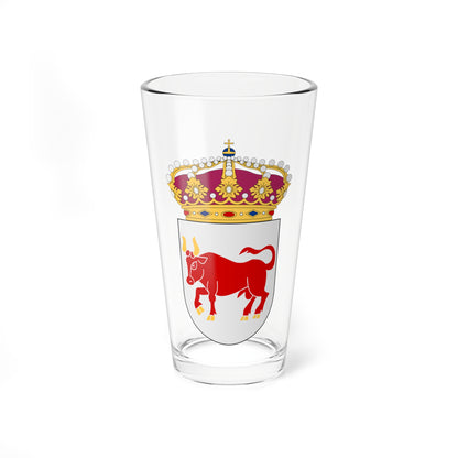Dalsland vapen med kunglig krona (Sweden) (Coat of Arms) Pint Glass 16oz