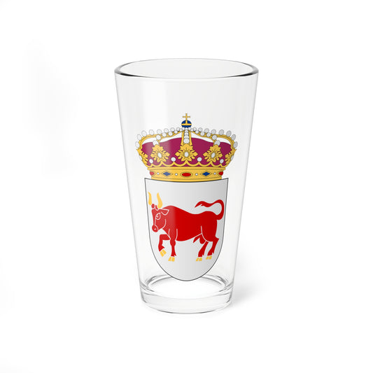 Dalsland vapen med kunglig krona (Sweden) (Coat of Arms) Pint Glass 16oz