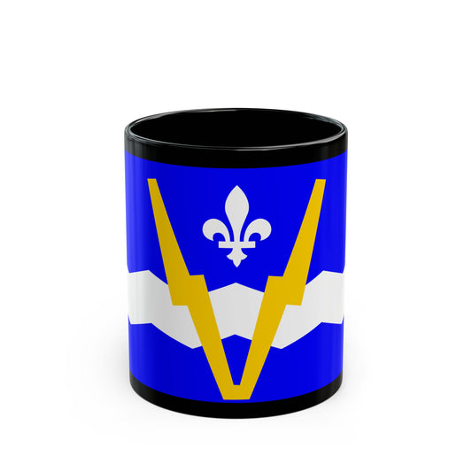 Flag of Shawinigan 1951 to 2009 Canada - Black Coffee Mug-11oz-Go Mug Yourself