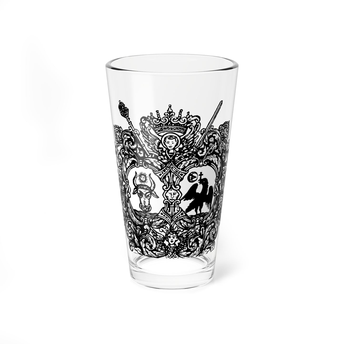 Coats of arms of Moldavia and Wallachia (Oman) (Coat of Arms) Pint Glass 16oz