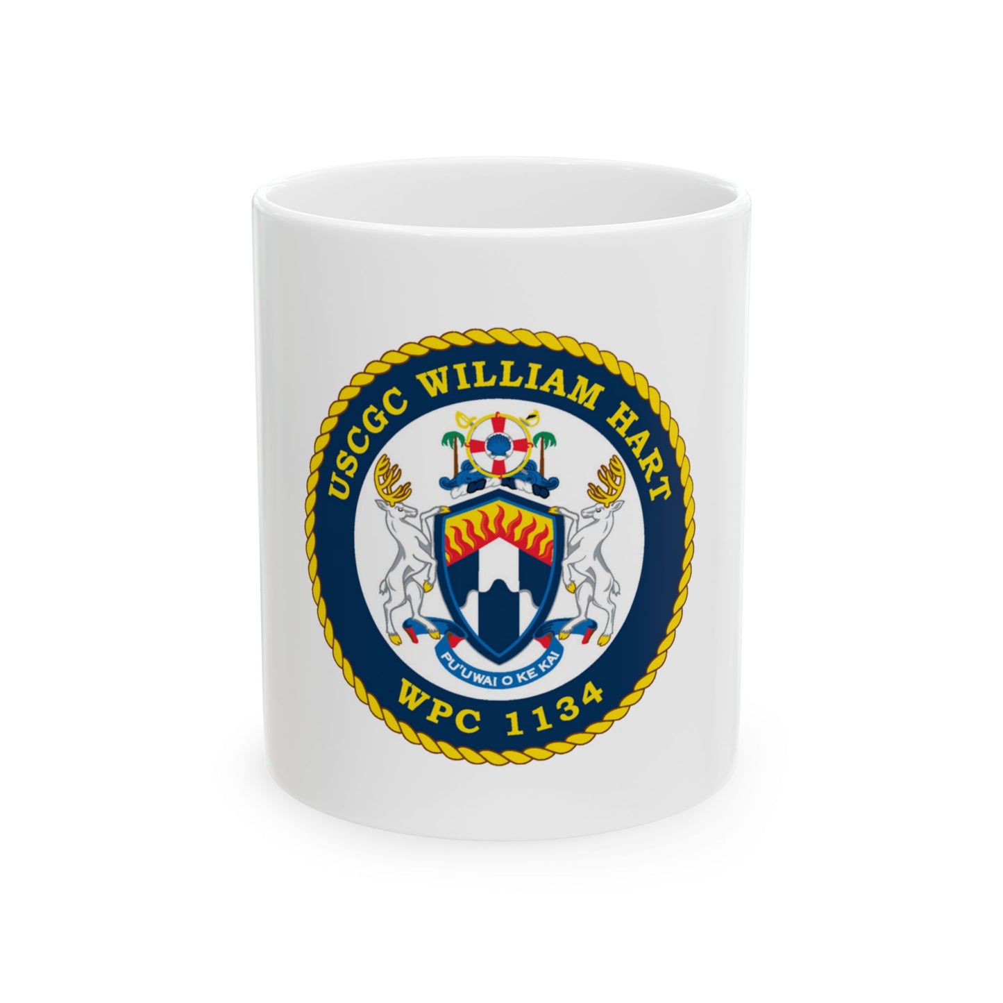 USCG C William Hart WPC 1134 (U.S. Coast Guard) White Coffee Mug