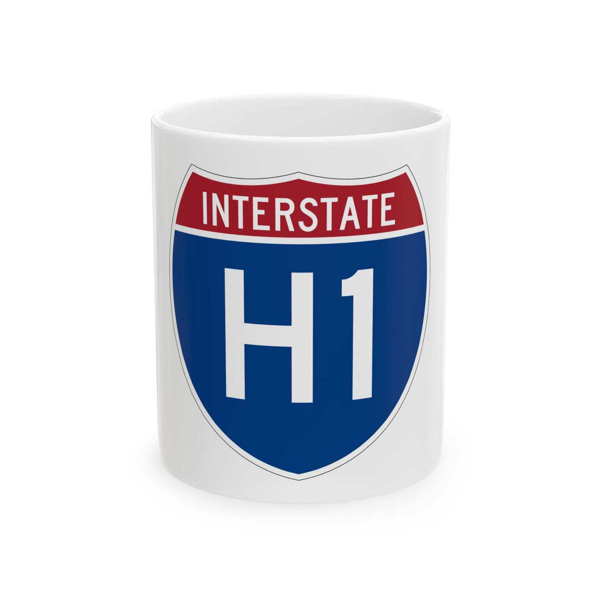 Interstate H1 (U.S. Highways) White Coffee Mug