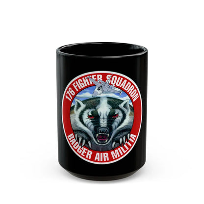 176th Fighter Squadron (U.S. Air Force) Black Coffee Mug-15oz-Go Mug Yourself