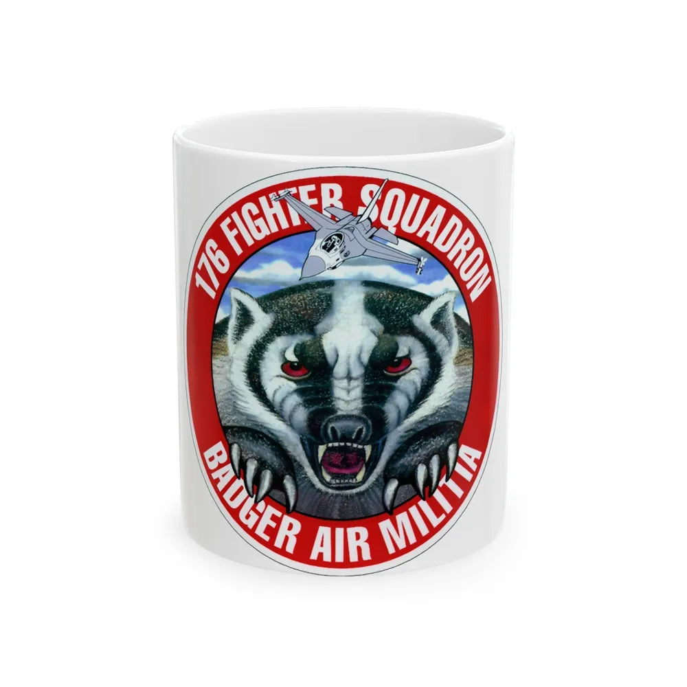 176th Fighter Squadron (U.S. Air Force) White Coffee Mug-11oz-Go Mug Yourself