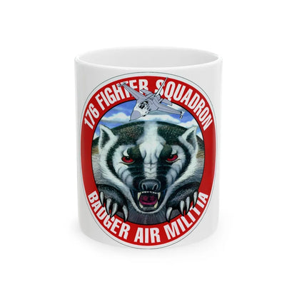 176th Fighter Squadron (U.S. Air Force) White Coffee Mug-11oz-Go Mug Yourself