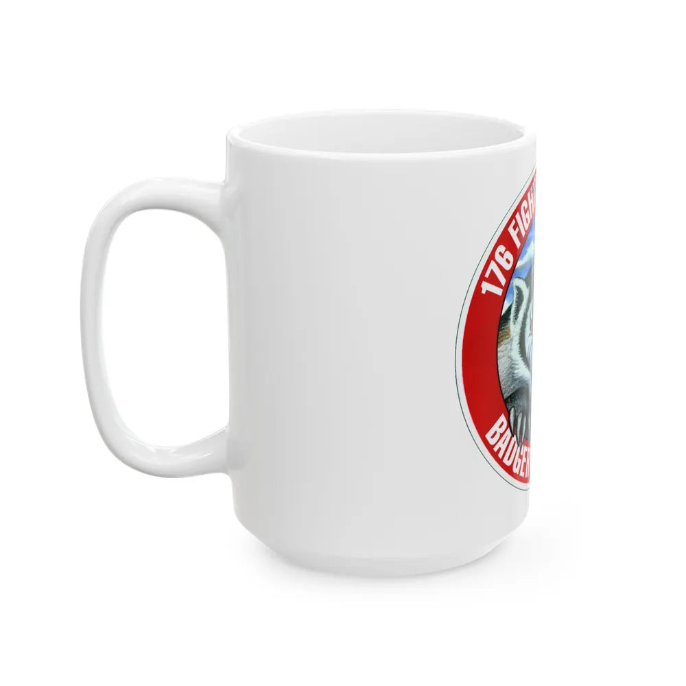 176th Fighter Squadron (U.S. Air Force) White Coffee Mug-Go Mug Yourself