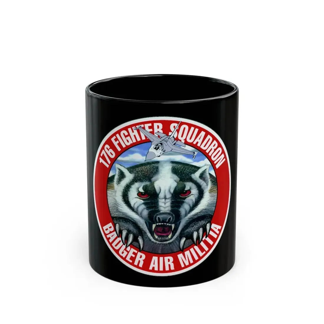 176th Fighter Squadron (U.S. Air Force) Black Coffee Mug 11oz - Go Mug Yourself