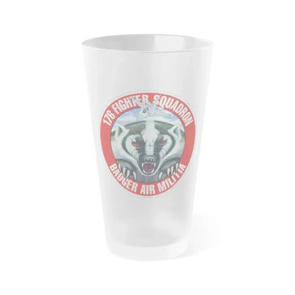 176th Fighter Squadron (U.S. Air Force) Frosted Pint Glass 16oz 16oz Frosted - Go Mug Yourself